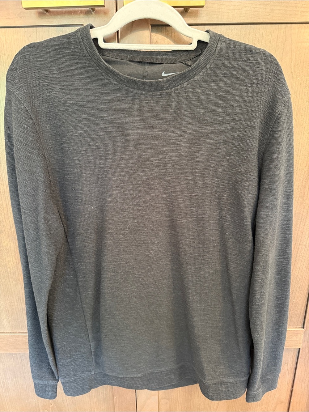 Nike Charcoal Gray Long Sleeve Crewneck Shirt